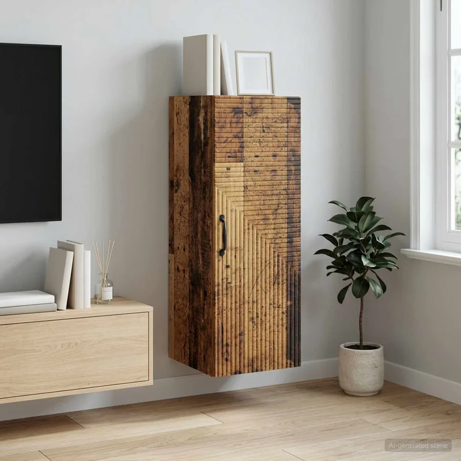 Armoire Murale Bois ancien 33 x 34,5 x 90 cm Bois d'ingénierie