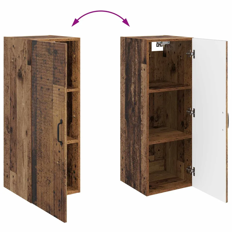 Armoire Murale Bois ancien 33 x 34,5 x 90 cm Bois d'ingénierie - 8