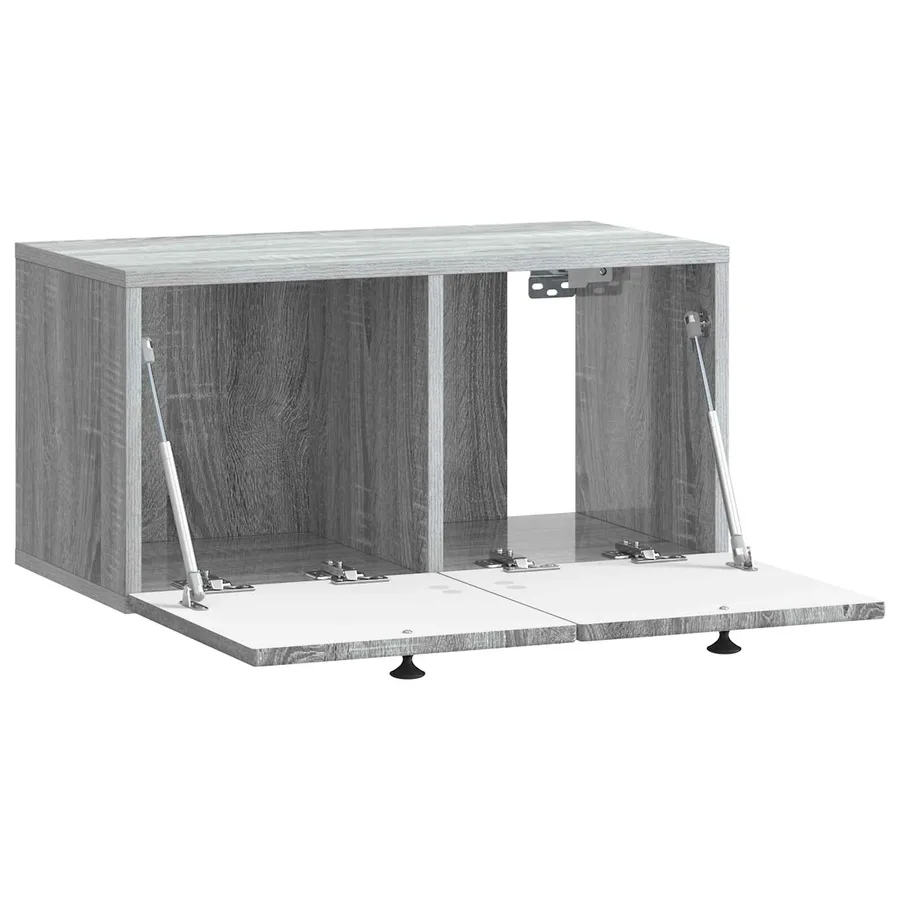 Meuble TV mural Sonoma gris 59,5 x 31 x 30 cm Bois d'ingénierie - 5