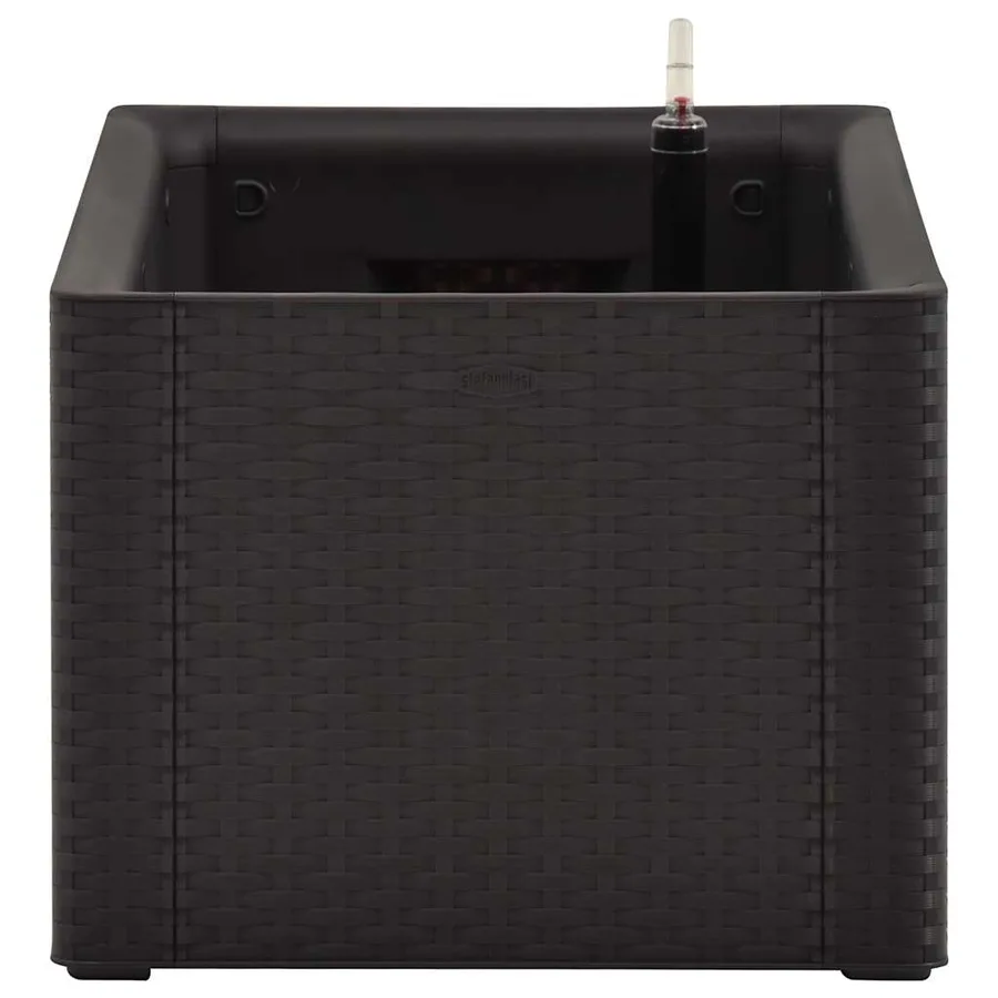 Lit surélevé de jardin système arrosage Anthracite 100x43x33 cm - 4