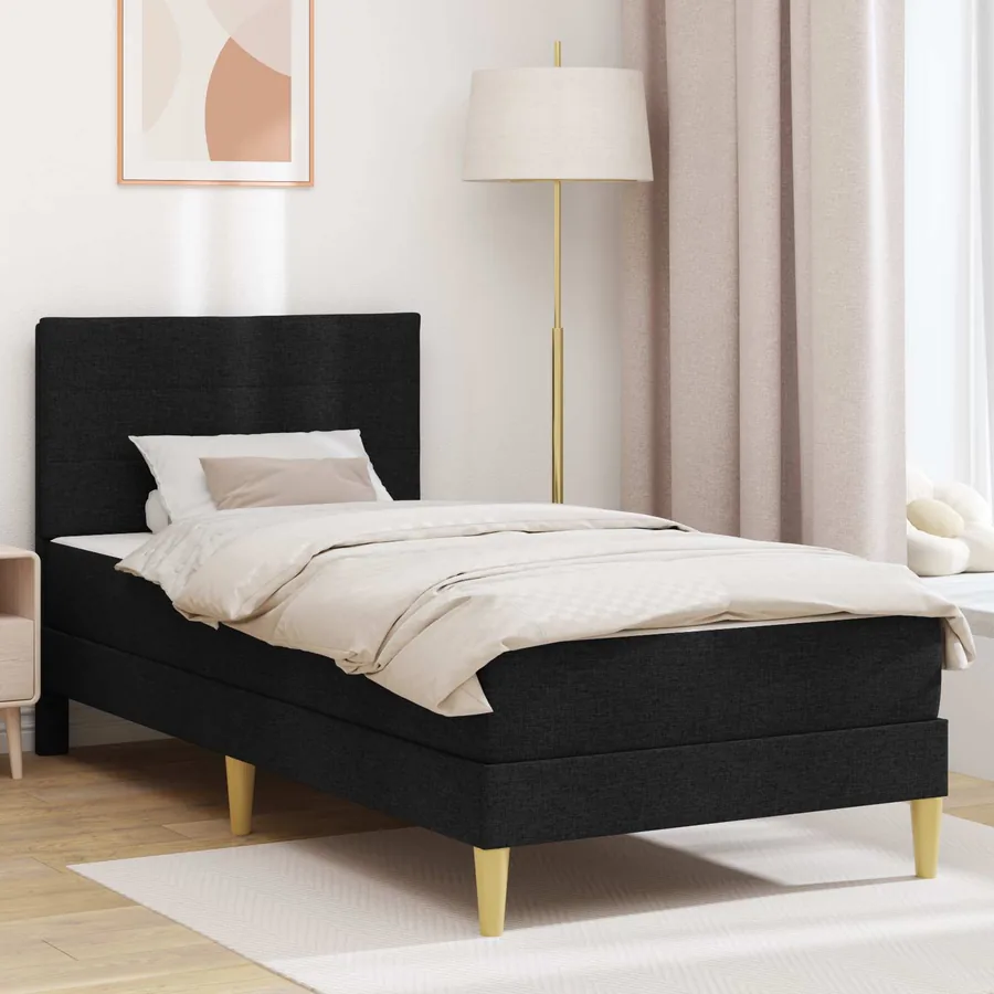 Cadre de lit Noir 80 x 200 cm Polyester