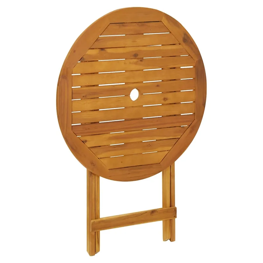 Table pliable de jardin 70 cm Bois d'acacia solide - 6