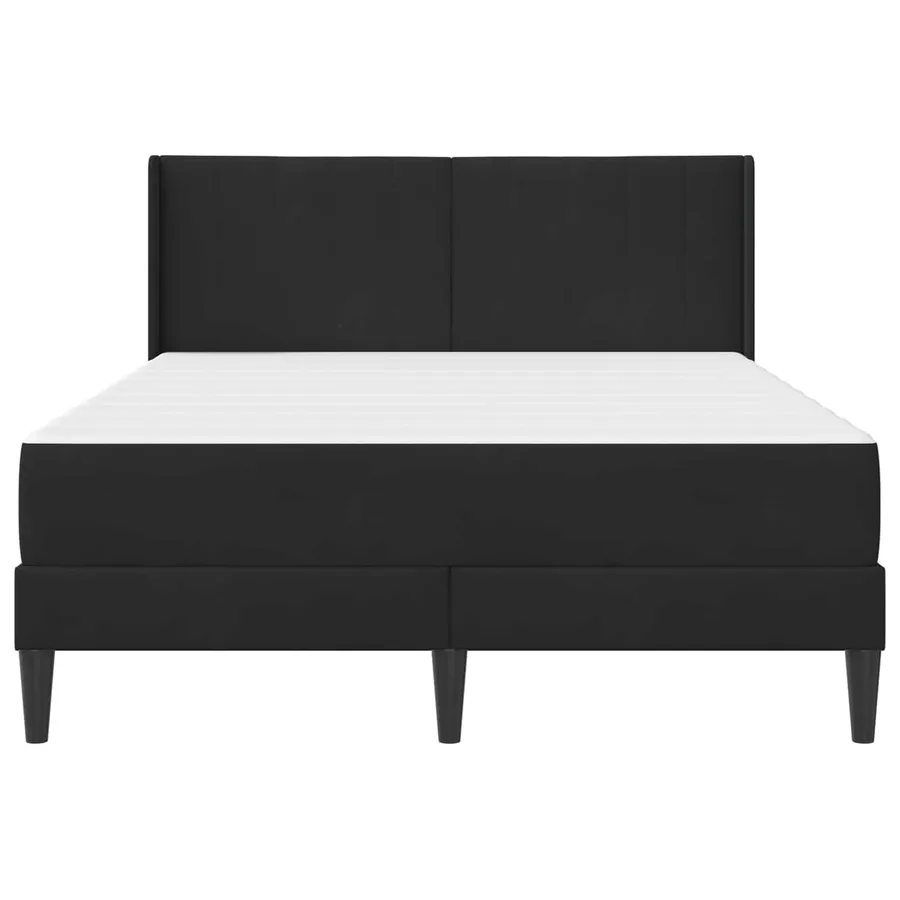 Cadre de lit avec matelas Noir 160 x 200 cm Velours - 6