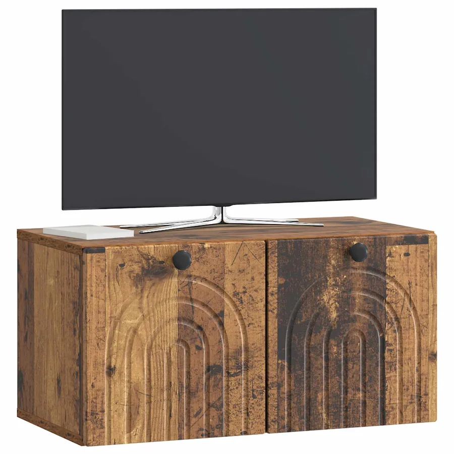 Meuble TV mural Bois ancien 59,5 x 31 x 30 cm Bois d'ingénierie - 3
