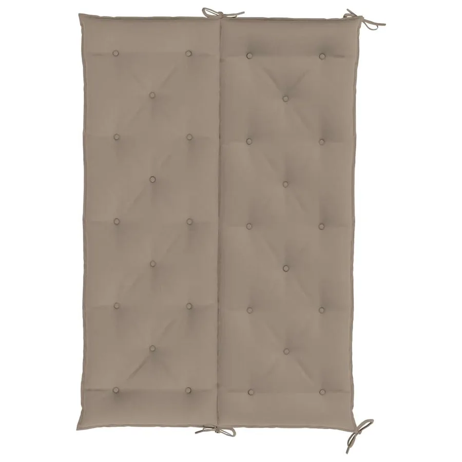 Coussin de banc de jardin taupe 150x(50+50)x7 cm tissu oxford - 6