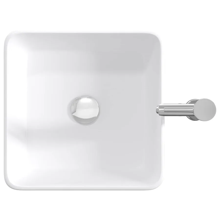 Lavabo de salle de bains Chrome 49 x 37 x 14 cm métal - 7
