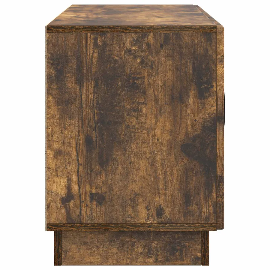 Meuble TV Chêne fumé 99 x 34,5 x 47 cm Bois d'ingénierie - 7