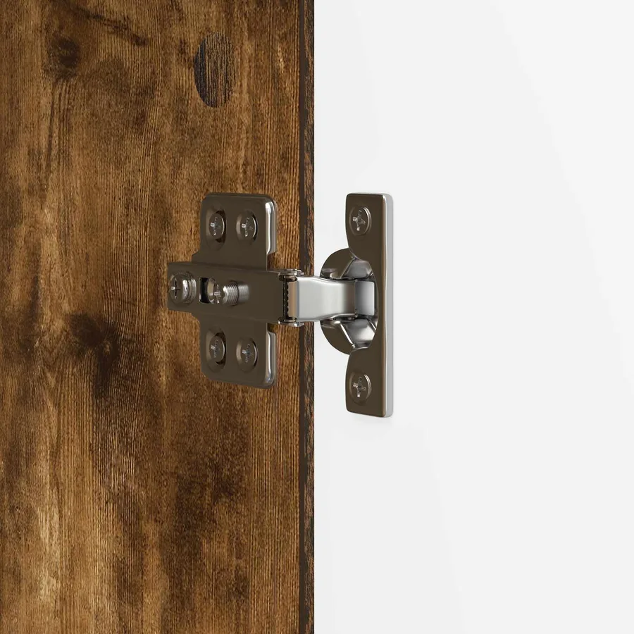 Meuble TV Chêne fumé 99 x 34,5 x 47 cm Bois d'ingénierie - 9