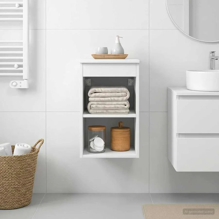 Meuble de Salle de Bain In-between Blanc 30 x 35 x 50 cm - 4