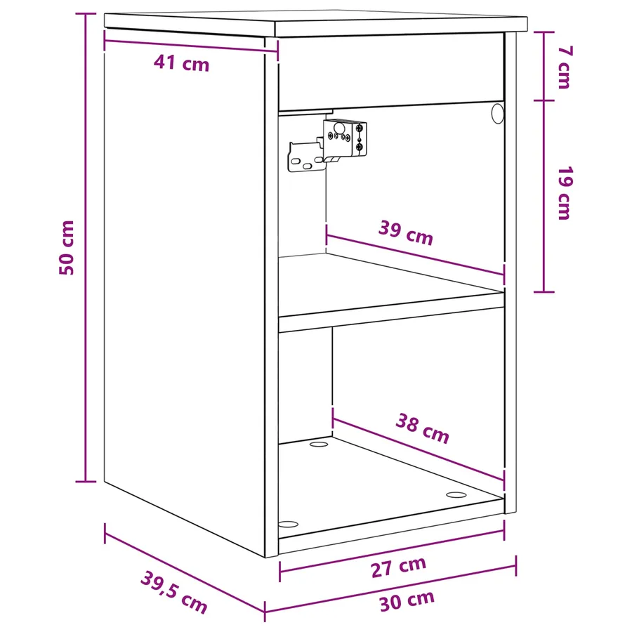 Meuble de Salle de Bain In-between Blanc 30 x 35 x 50 cm - 8