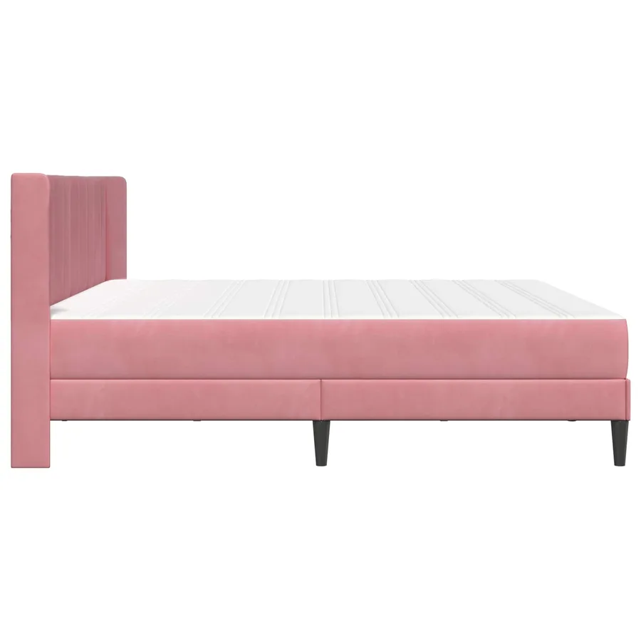 Cadre de lit avec matelas Rose 180 x 200 cm Velours - 7