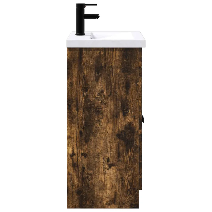 Ensemble de mobilier de salle de bain Chêne fumé - 6