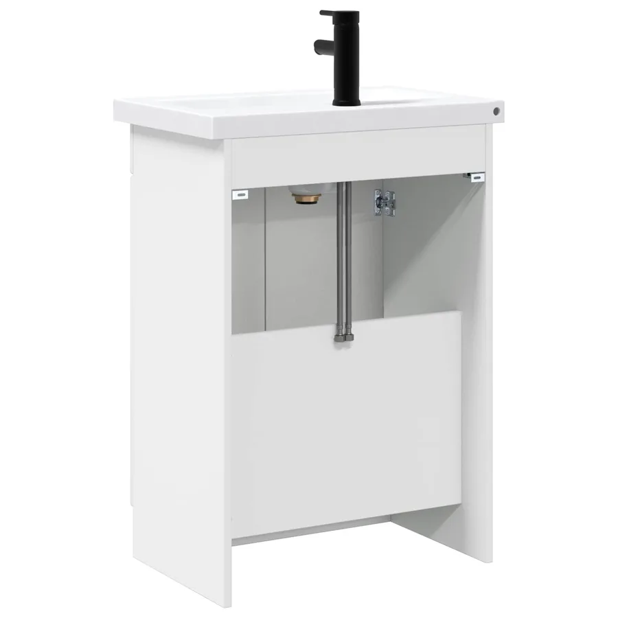 Ensemble de mobilier de salle de bain Blanc brillant - 7