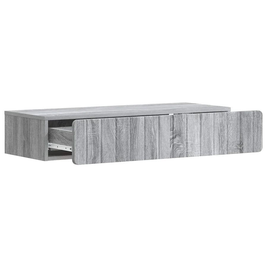 Table d'appoint murale Sonoma gris 87,5 x 34,5 x 17 cm - 4