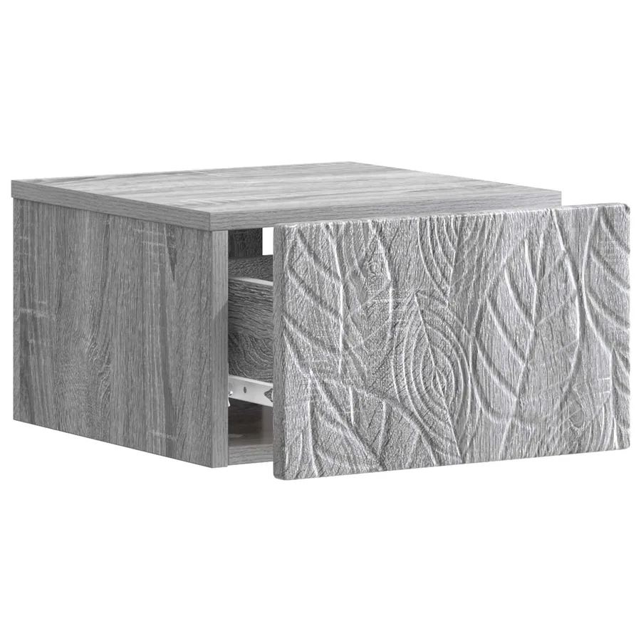 Table d'appoint murale 2 pcs Sonoma gris 34,5 x 33 x 20 cm - 5