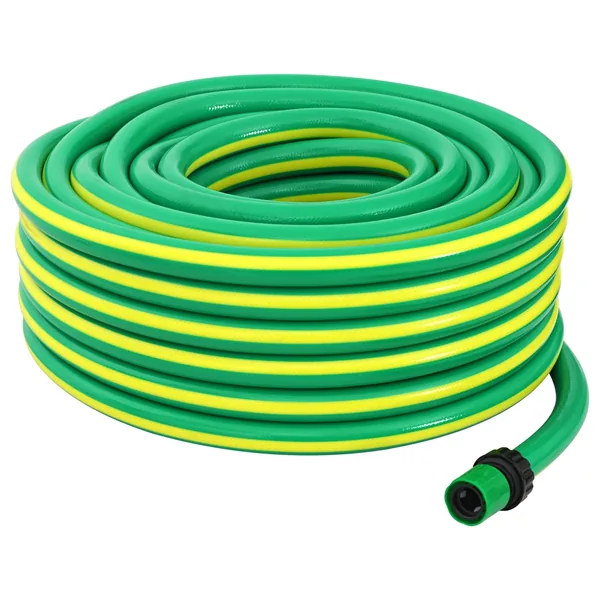 Tuyau de jardin 5 couches Vert et jaune 1 / 2'' 20 m PVC