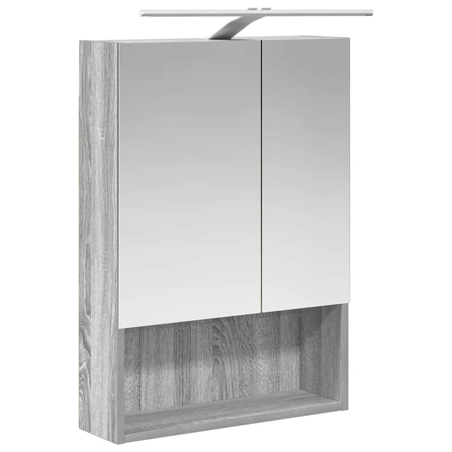 Ensemble d'armoire de salle de bain 5 pcs Sonoma gris - 7