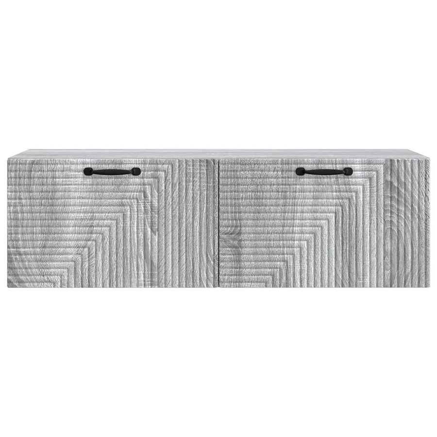 Meuble TV mural Sonoma gris 98 x 31 x 30 cm Bois d'ingénierie - 6