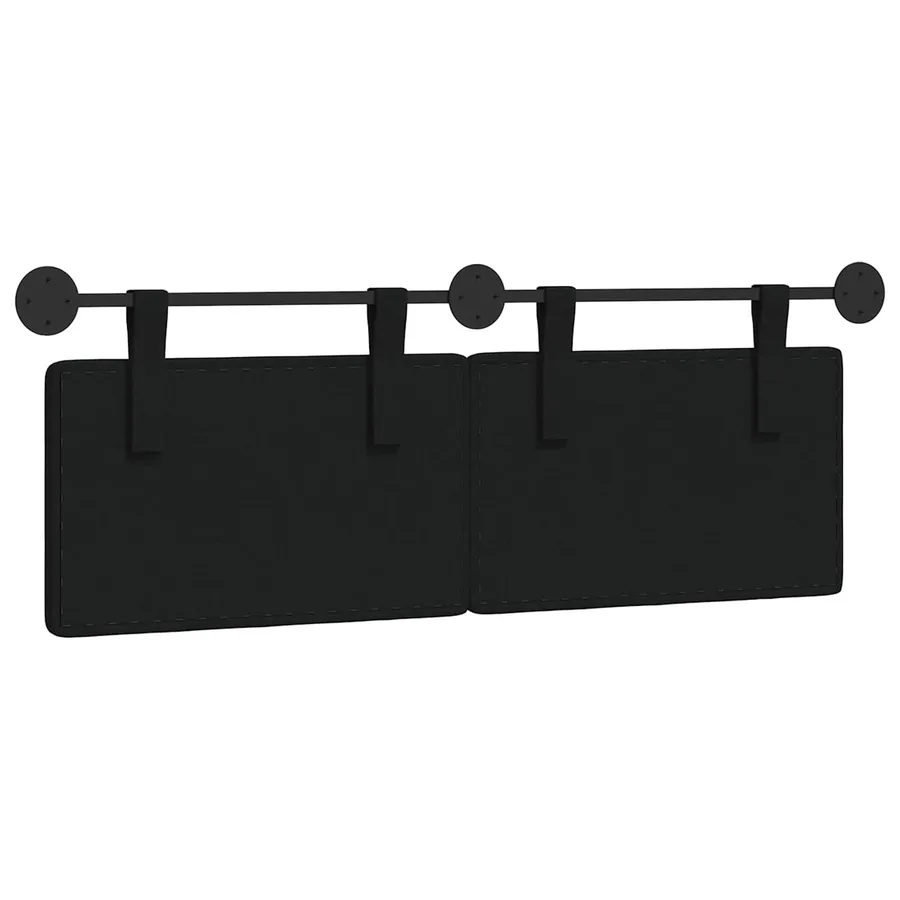 Tête de lit suspendue Noir tissu - 7