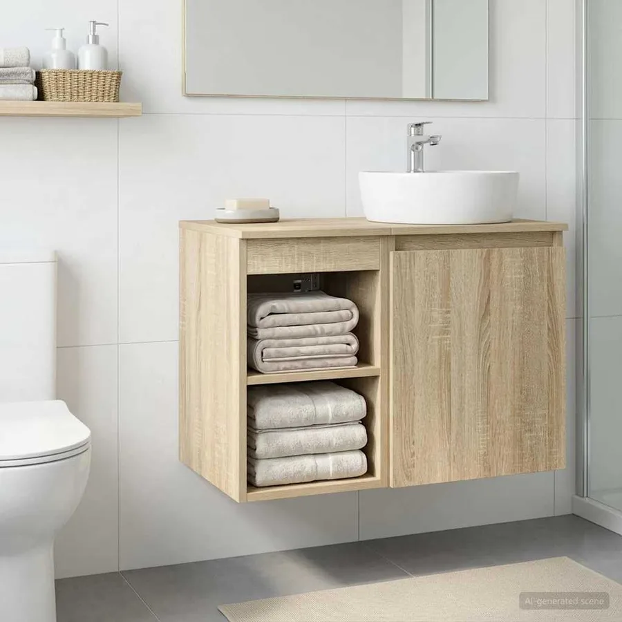 Meuble de Salle de Bain In-between Chêne Sonoma 30 x 35 x 50 cm - 4