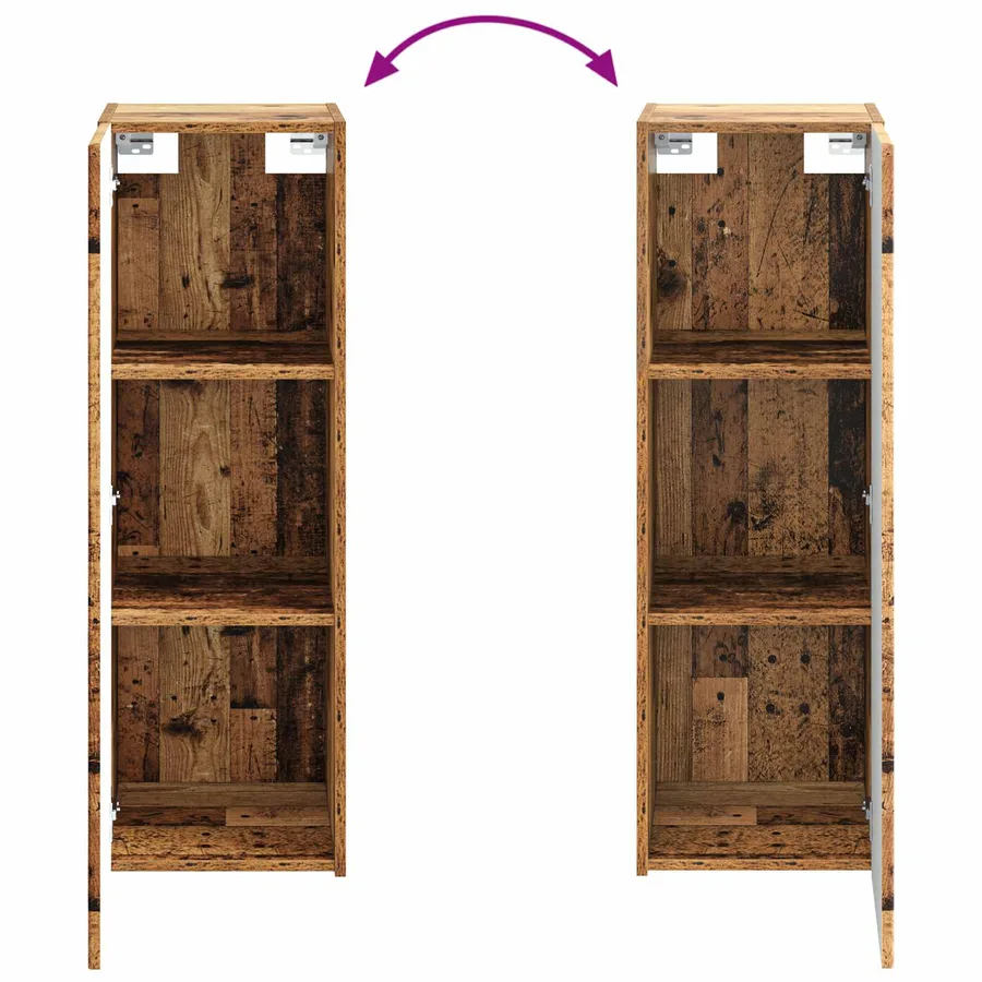Ensemble de mobilier de salle de bain 4 pcs Bois ancien - 10