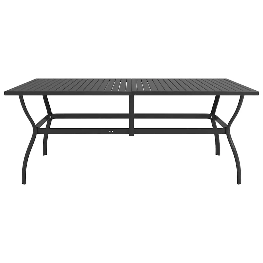 Ensemble à manger de jardin 7 pcs textilène et acier - 4
