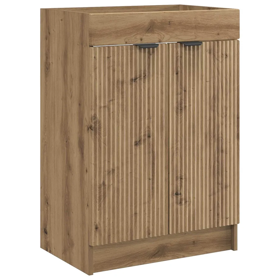 Ensemble de mobilier de salle de bain Chêne artisanal - 4