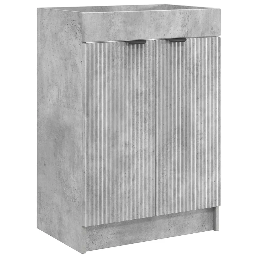 Ensemble de mobilier de salle de bain Gris béton - 4
