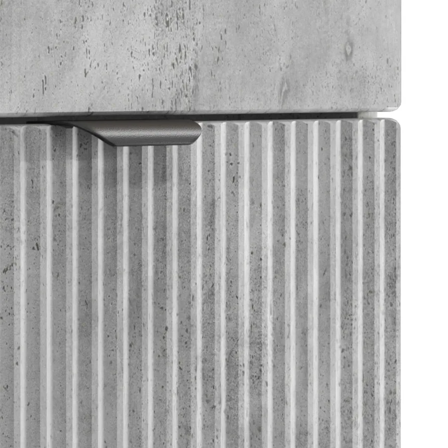 Ensemble de mobilier de salle de bain Gris béton - 9