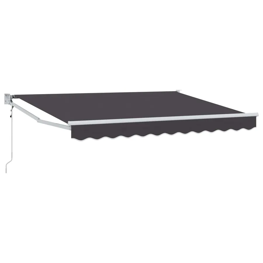 Auvent rétractable Anthracite 2,5 x 2 m Polyester et métal - 2