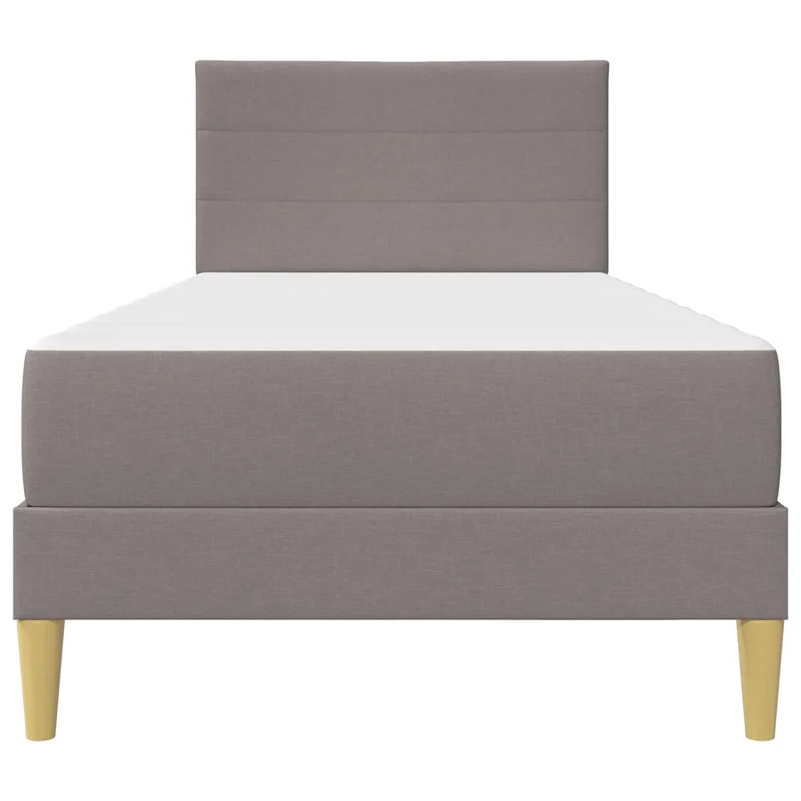 Cadre de lit Taupe 90 x 190 cm Polyester - 6