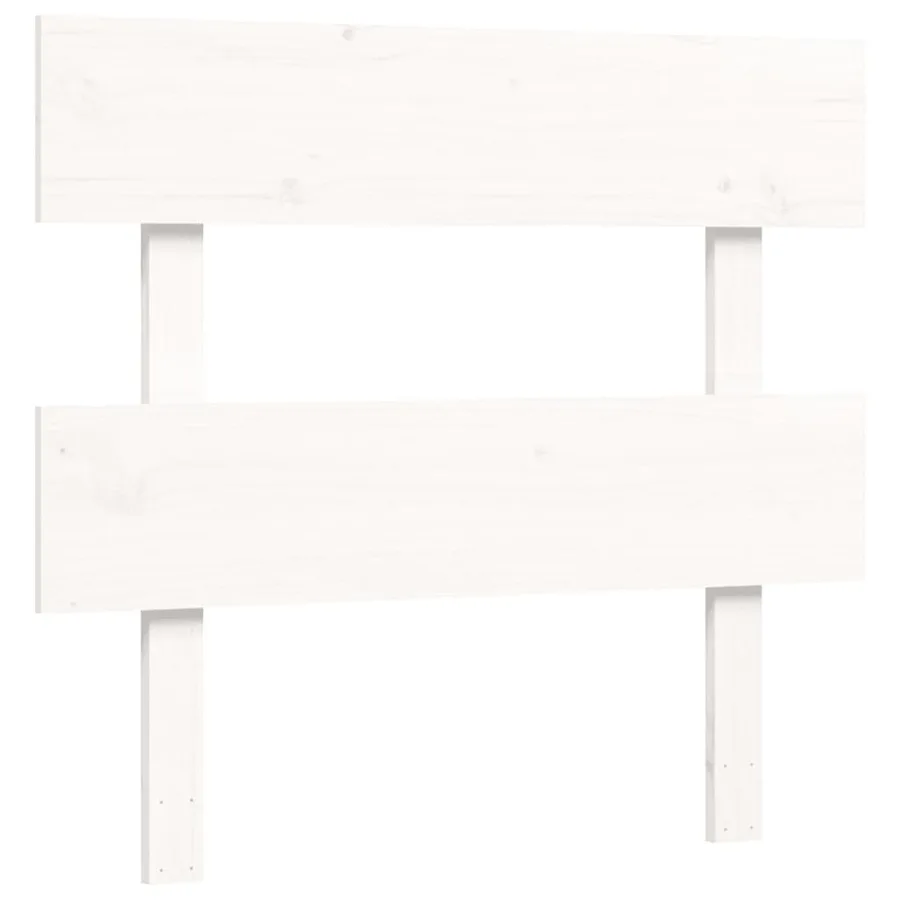 Lit pour personne âgée sans matelas blanc bois massif - 8