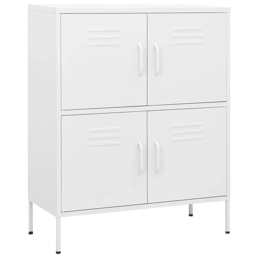Armoire de rangement Blanc 80x35x101,5 cm Acier - 2