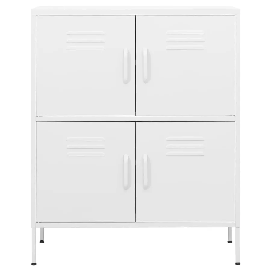 Armoire de rangement Blanc 80x35x101,5 cm Acier - 3