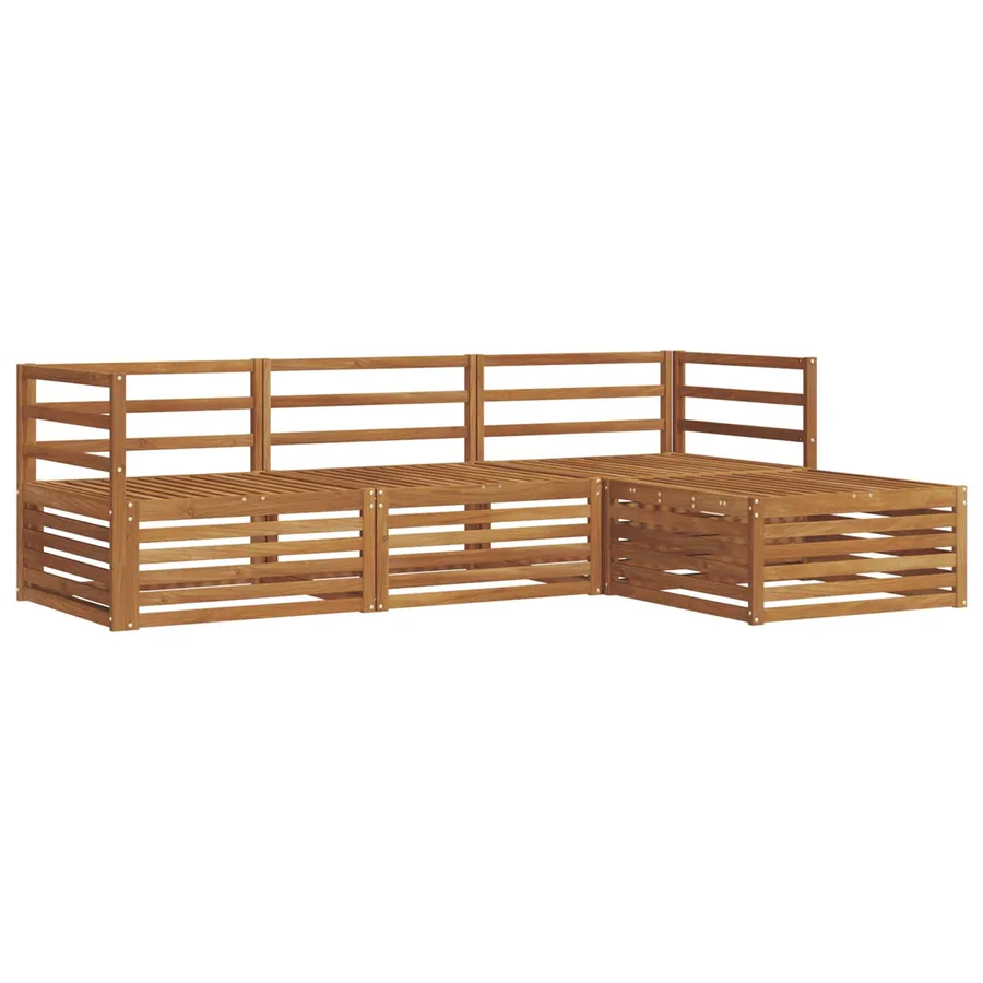 Ensemble de canapés d'extérieur Naturel 245,5 x 162,5 x 73 cm - 2