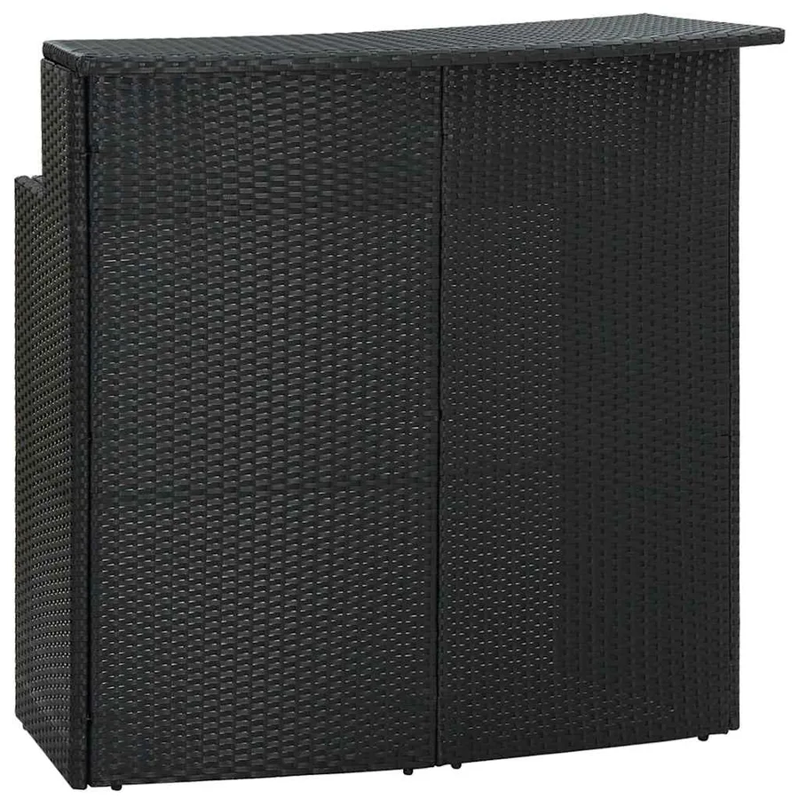Ensemble de bar de jardin avec coussins 3 pcs Noir - 6