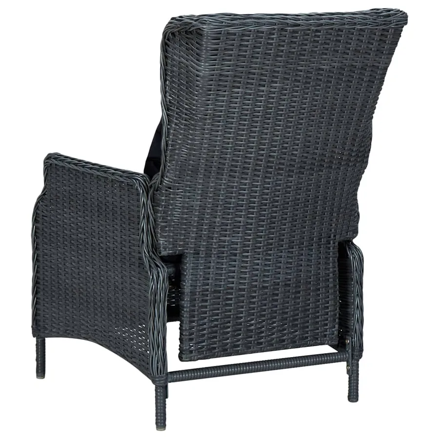 Ensemble à manger de jardin 3 pcs Gris foncé - 10