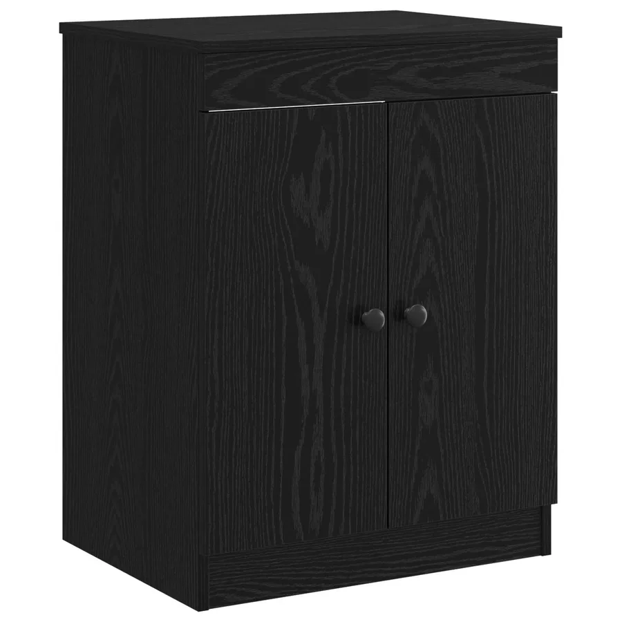 Armoire de salle de bain Noir 54 x 41 x 70 cm Bois d'ingénierie - 2
