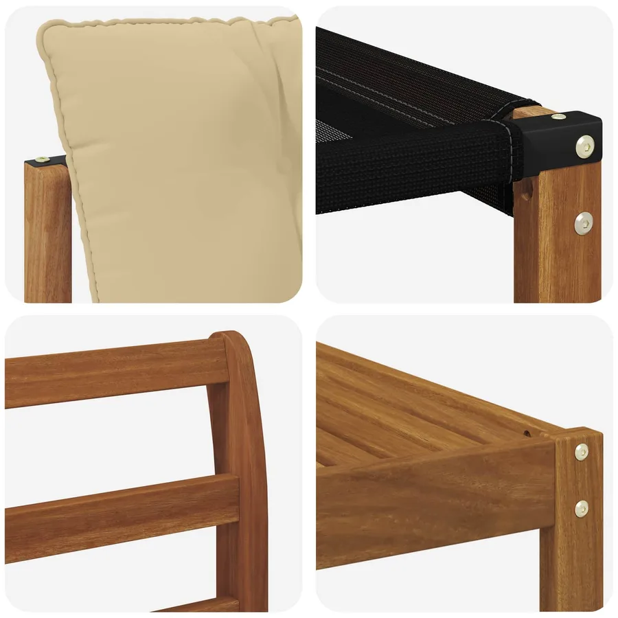 Ensemble de canapés d'extérieur 6 pcs Naturel et Beige - 9