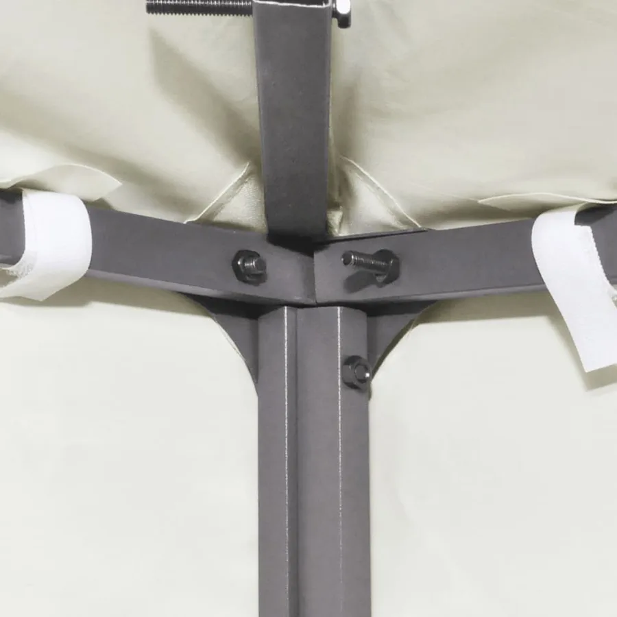 Recouvrement de remplacement d'auvent 310 g/m² Blanc crème 3x4m - 4