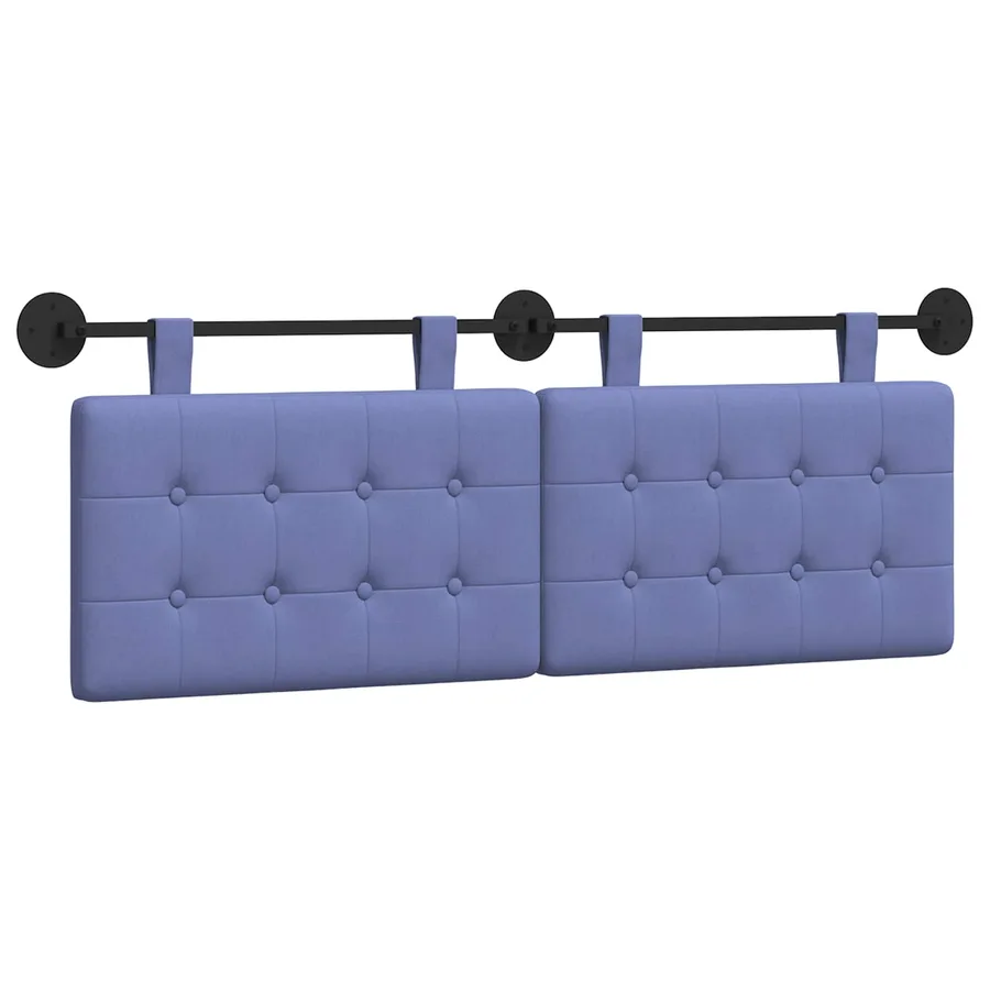 Tête de lit suspendue Bleu denim Tissu - 2