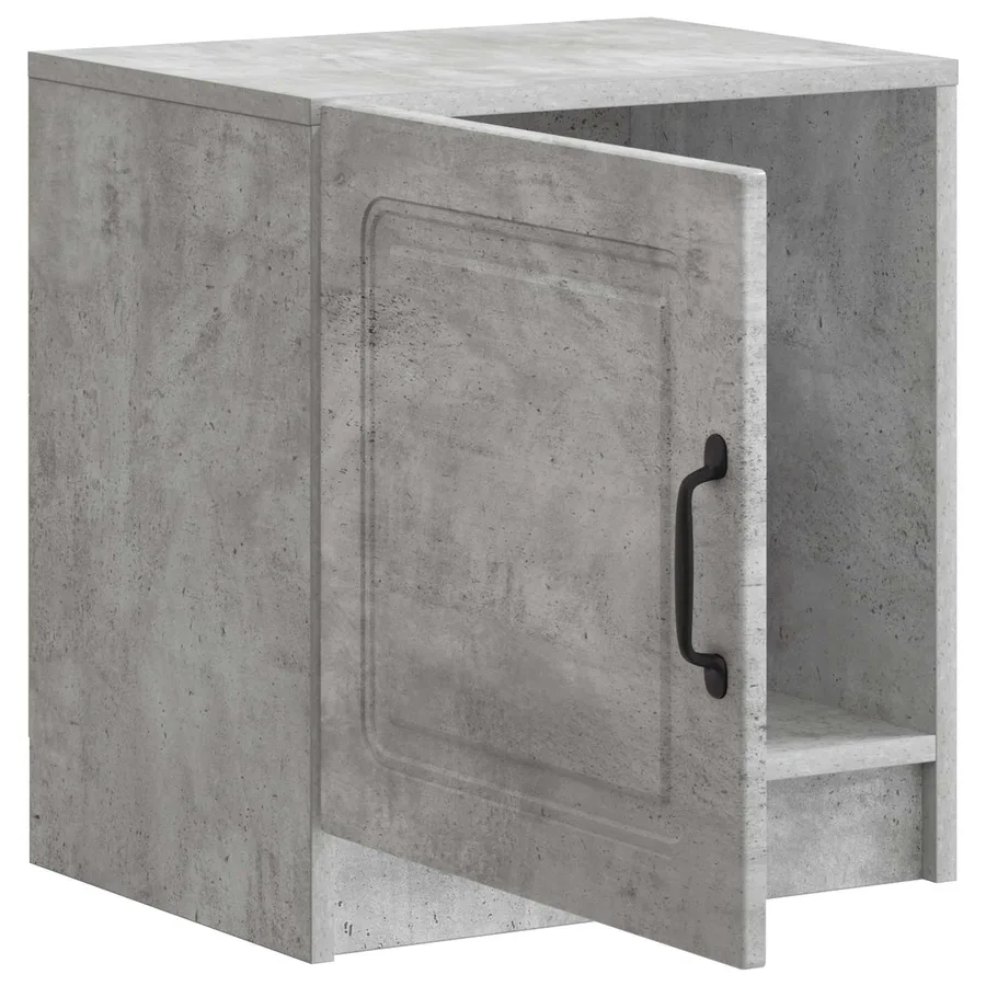 Cabinet de chevet Gris béton 43 x 34,5 x 47 cm - 4
