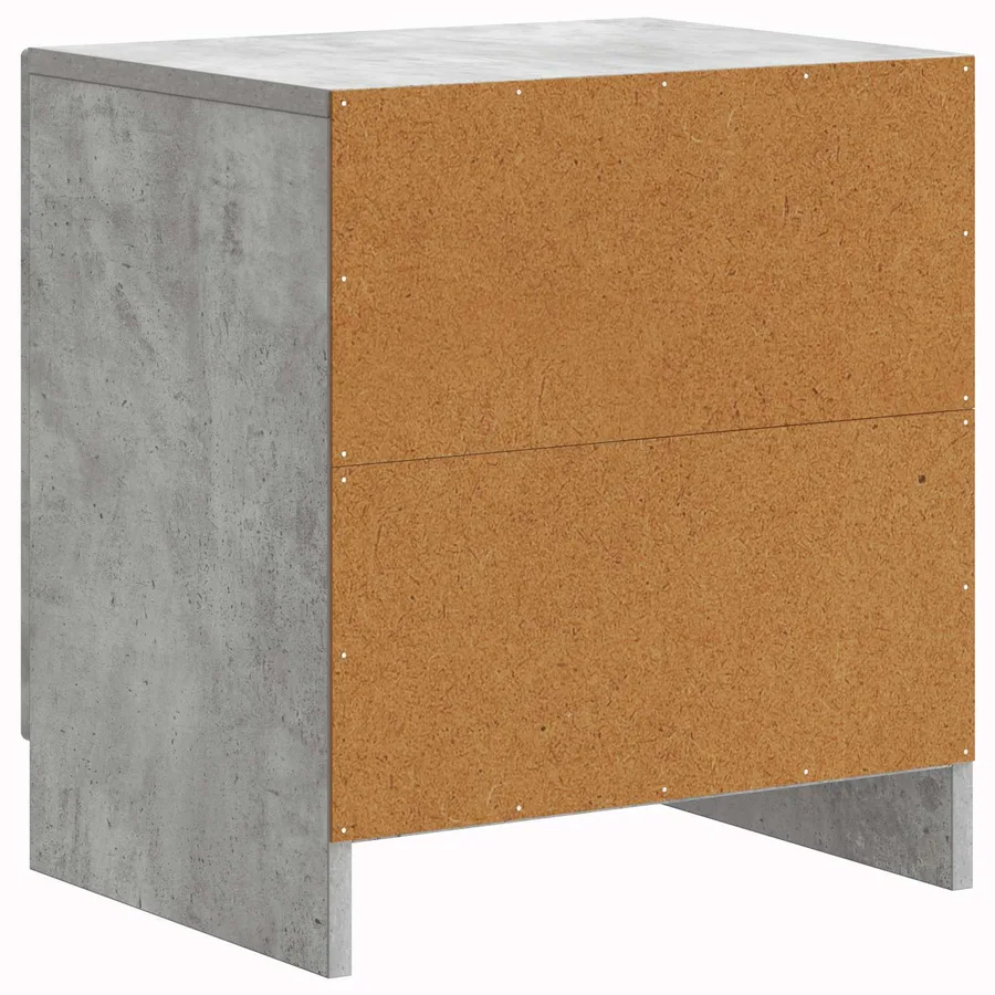 Cabinet de chevet Gris béton 43 x 34,5 x 47 cm - 7