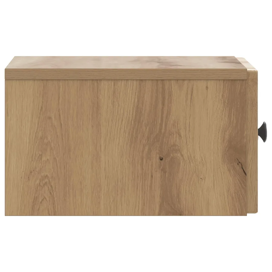 Cabinet de chevet mural Chêne artisanal 33 x 34,5 x 20 cm - 6