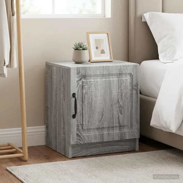 Cabinet de chevet 2 pcs Sonoma gris 43 x 34,5 x 47 cm