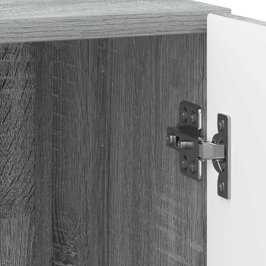 Cabinet de chevet 2 pcs Sonoma gris 43 x 34,5 x 47 cm - 11
