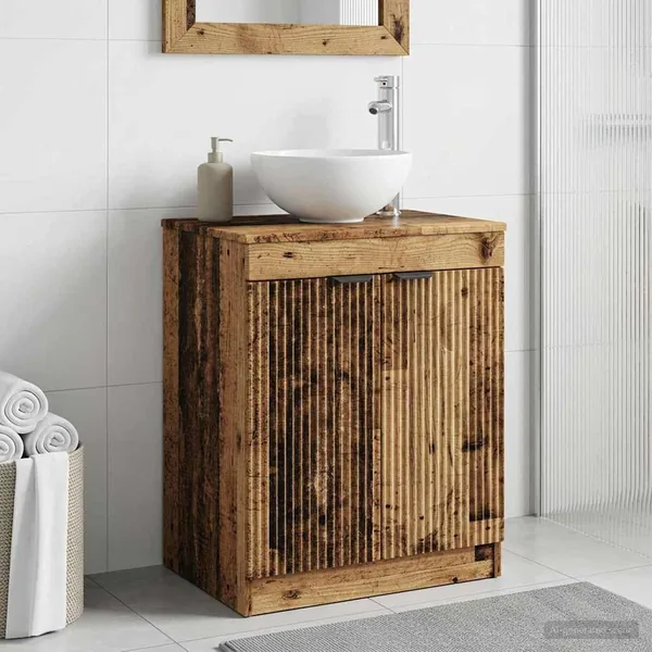 Armoire de salle de bain Bois ancien 54 x 41 x 70 cm