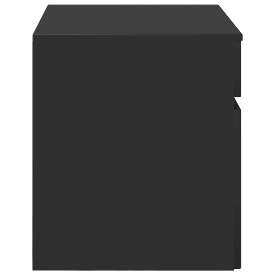 Cabinet de Salle de Bain Mural Noir 59 x 44,5 x 50 cm - 4