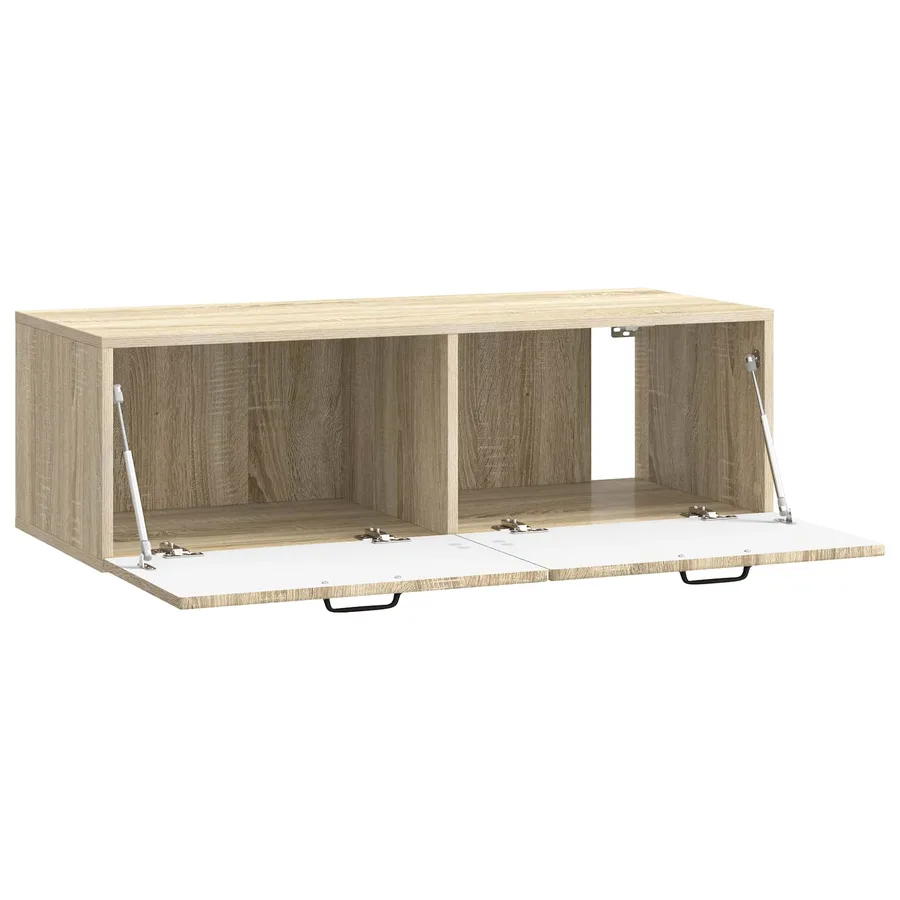 Meuble TV mural Chêne Sonoma 98 x 41 x 30 cm Bois d'ingénierie - 5