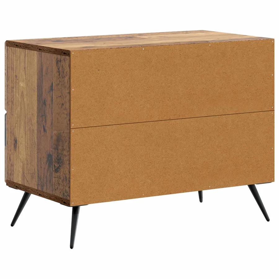 Cabinet de chevet avec tiroir Bois ancien 62 x 34,5 x 47,5 cm - 7
